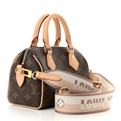 Louis Vuitton Monogram Speedy Bandouliere 20 Beige 3 of 10
