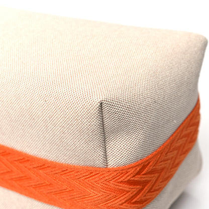 Hermes Canvas Large Bride-A-Brac Pouch Natural Orange 11 of 11