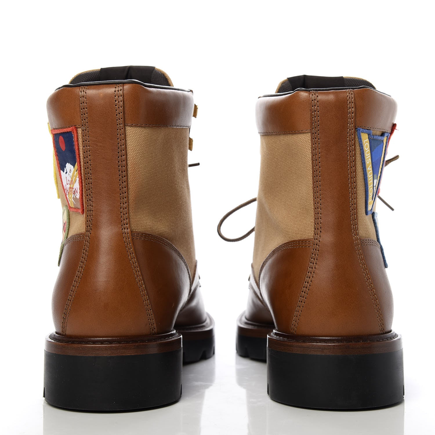 Louis Vuitton Calfskin Oberkampf Ankle Boots 8.5 Cognac 6 of 10