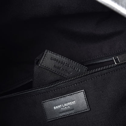 Saint Laurent Metallic Buffalo Star Hunting Backpack Silver Black 7 of 8