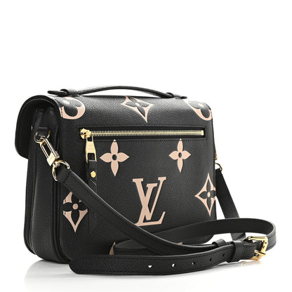 Louis Vuitton Empreinte Monogram Giant Pochette Metis Black Beige 3 of 8