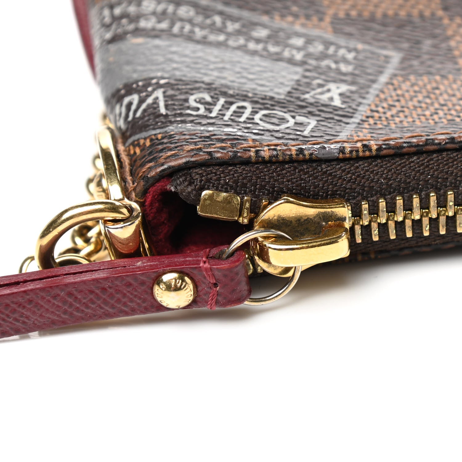 Louis Vuitton Damier Ebene Trunks Labels Pochette Milla MM 12 of 13