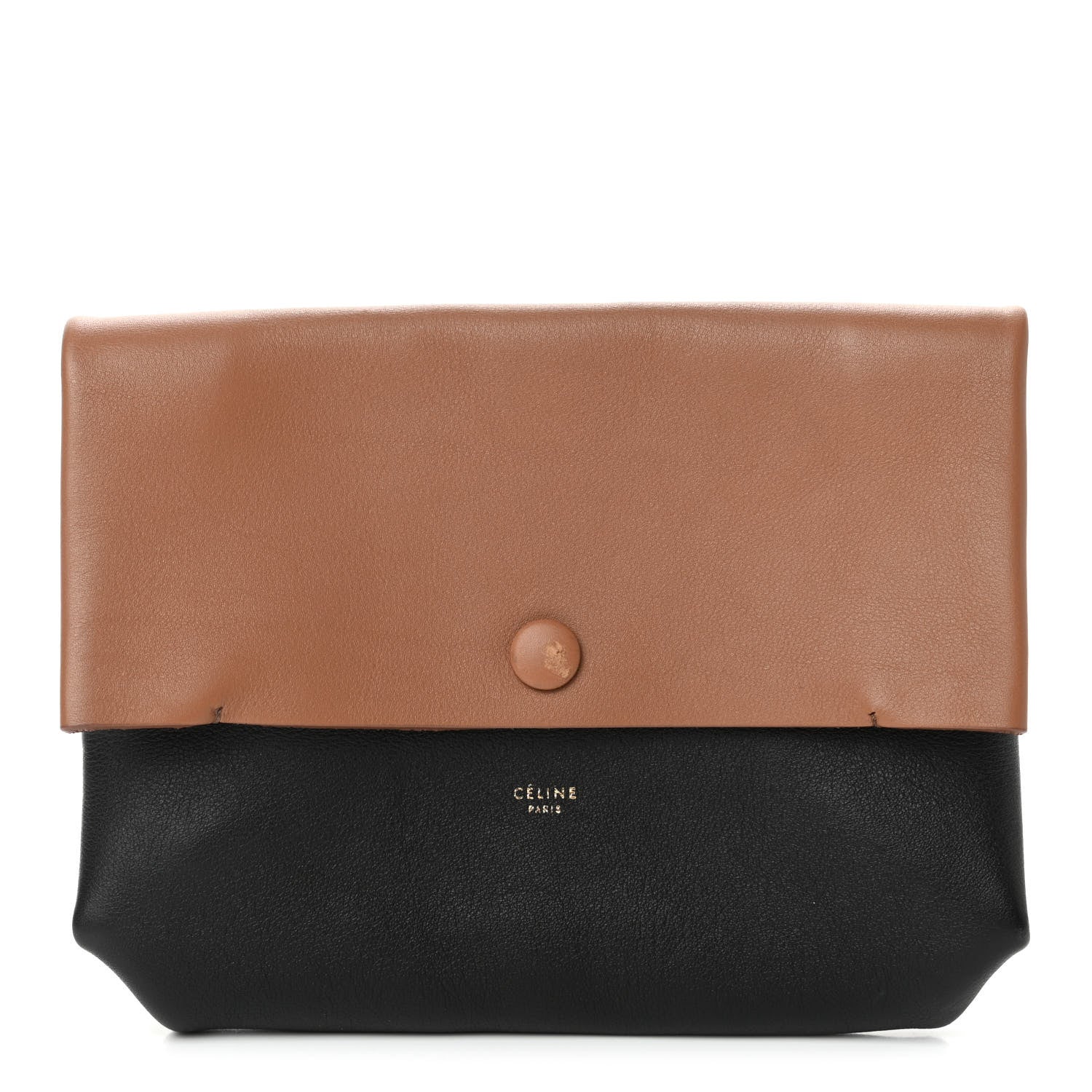 Celine Calfskin All Soft Pouch Tan 1 of 5