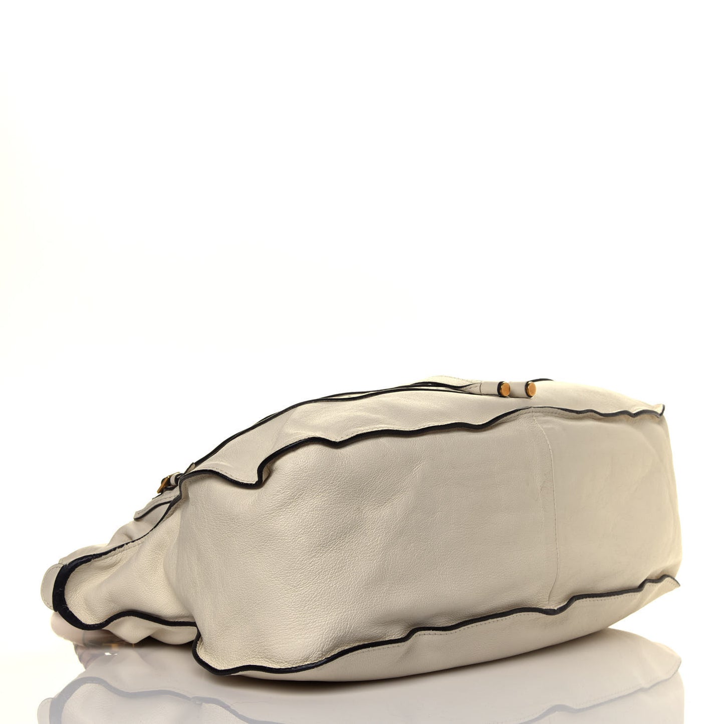 Calfskin Perforated Marcie Animation Satchel Porcelain