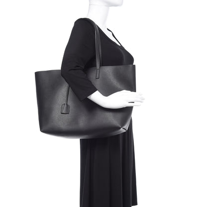 Saint Laurent Calfskin Large Shopping Tote Black 2 of 10