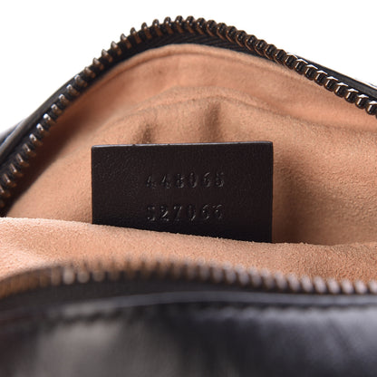 Gucci Calfskin Matelasse Mini GG Marmont Chain Shoulder Bag Black 7 of 10