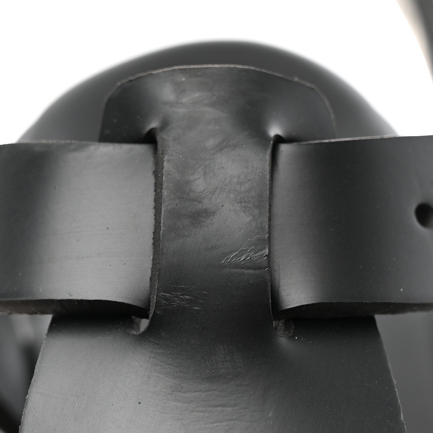 Prada Foam Rubber Triangle Logo Monolith 55mm Cage Sandals 38 Black 13 of 13