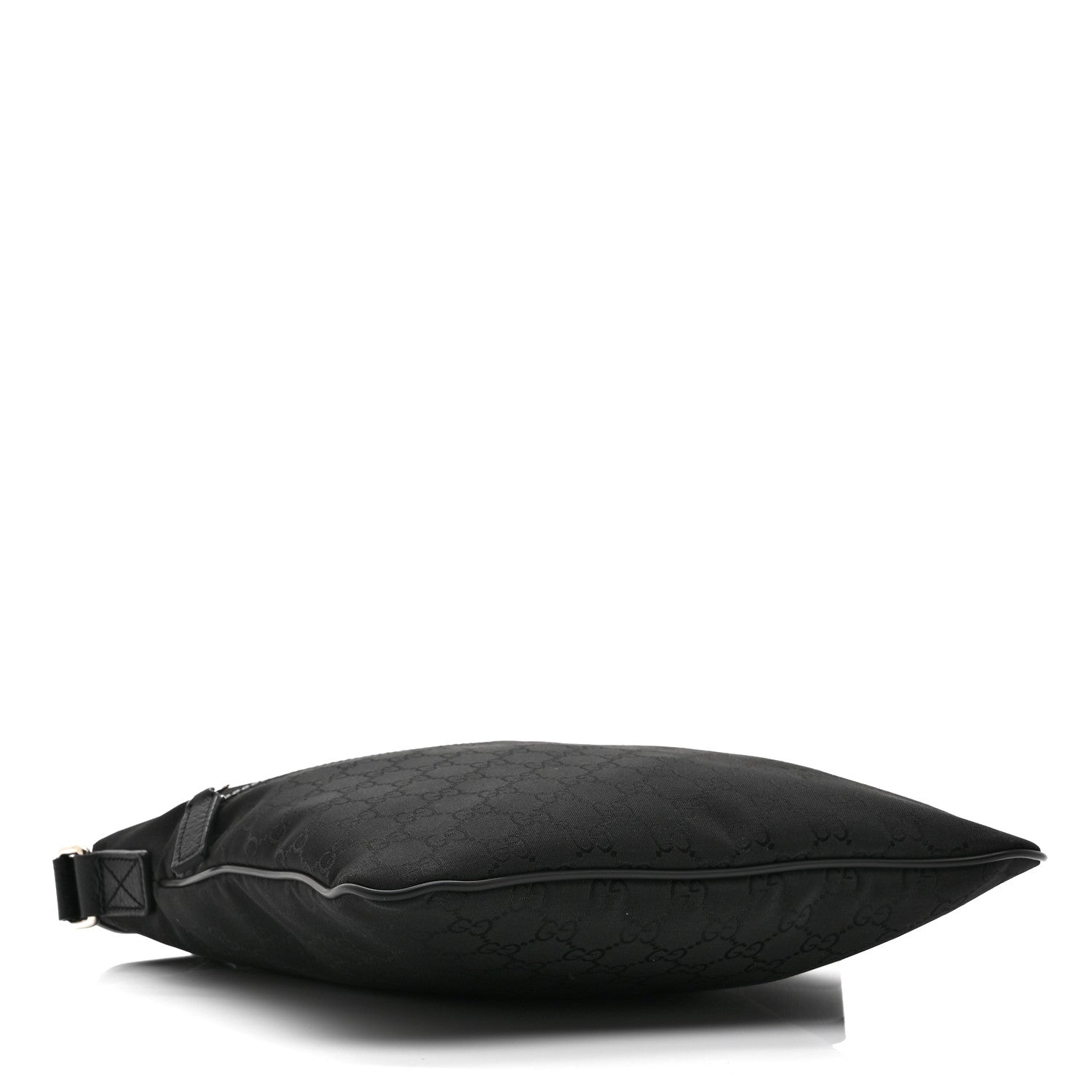 Gucci Nylon Monogram Medium Flat Messenger Bag Black 4 of 11