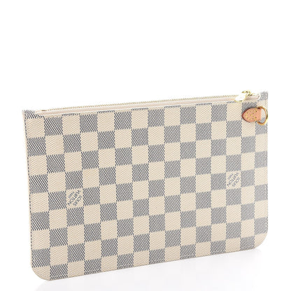 Louis Vuitton Damier Azur Neverfull MM GM Pochette 3 of 10