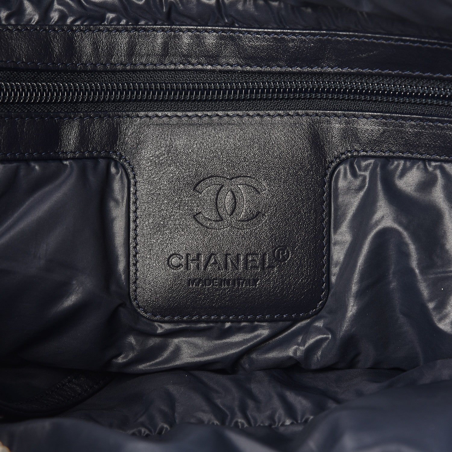 Chanel Nylon Quilted Large Coco Cocoon Tote Grey 7 of 8