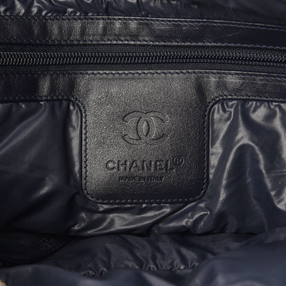 Chanel Nylon Quilted Large Coco Cocoon Tote Grey 7 of 8