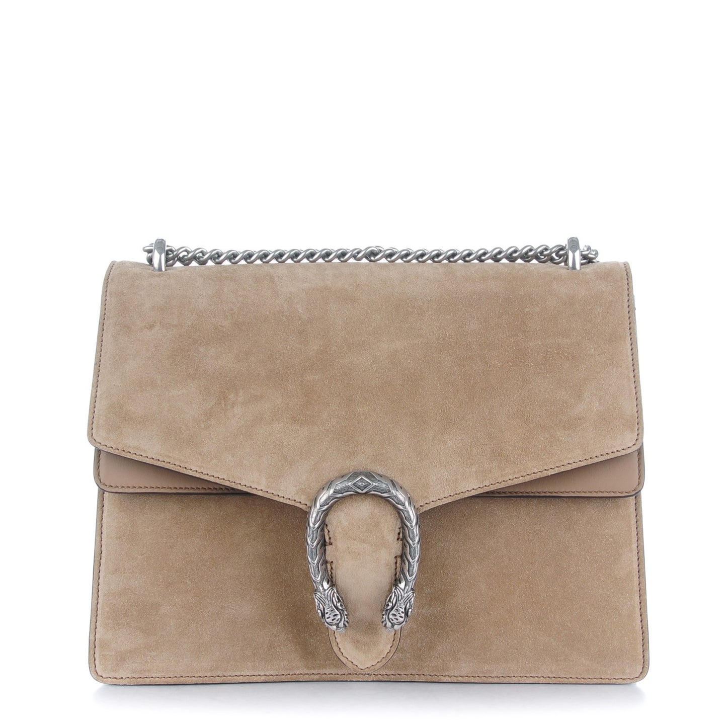 Suede Medium Dionysus Shoulder Bag Taupe
