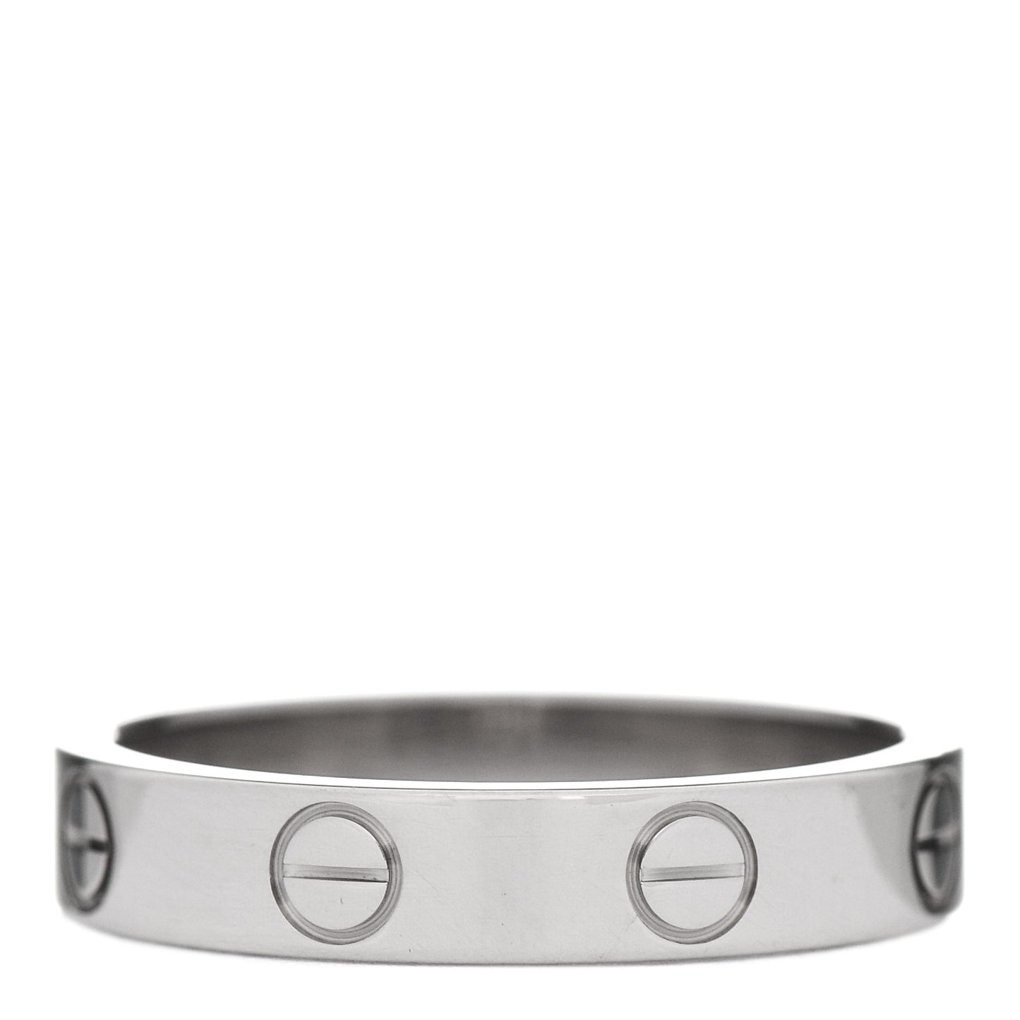 18K White Gold 3.5mm LOVE Wedding Band Ring 51 5.75