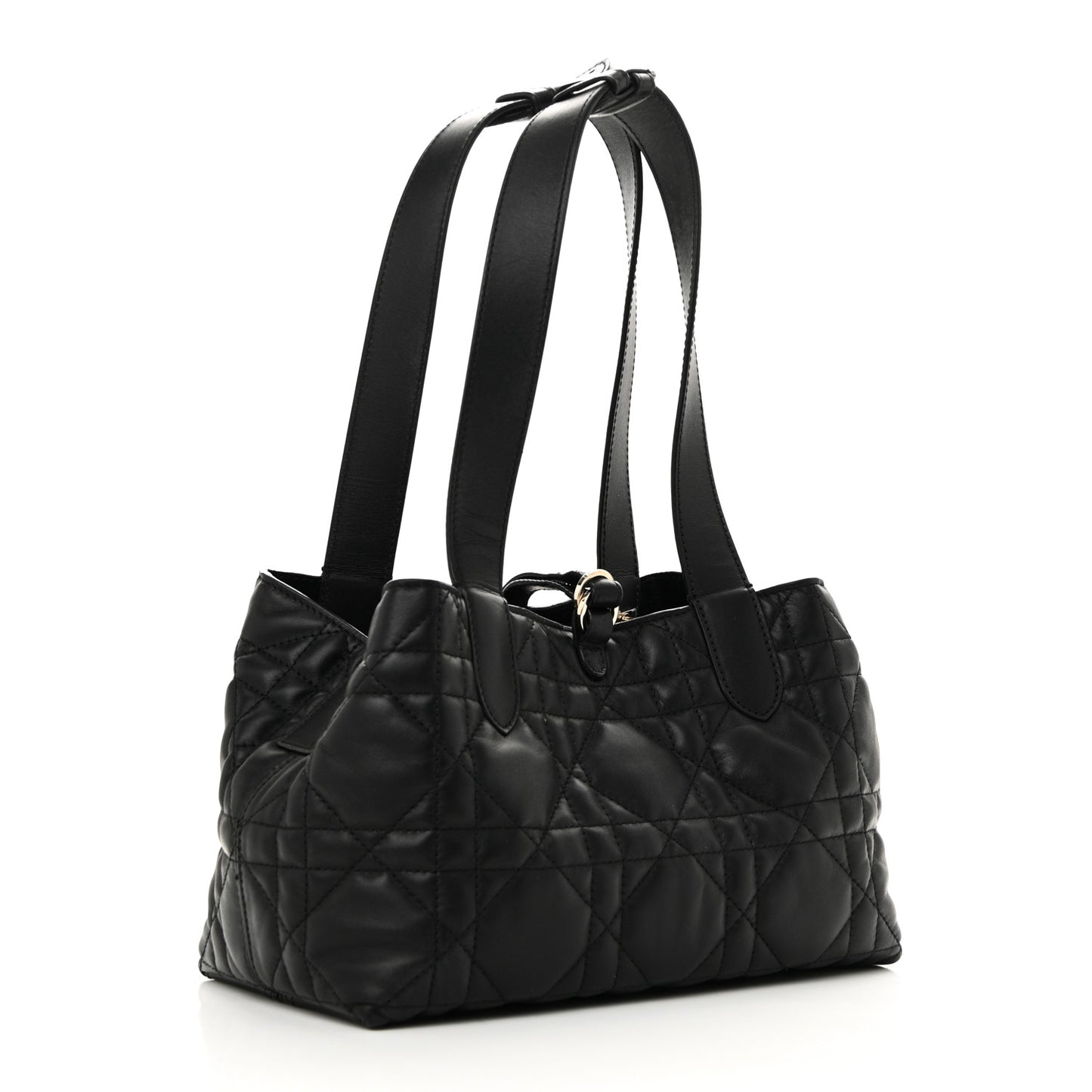 Calfskin Macrocannage Small Toujours Black