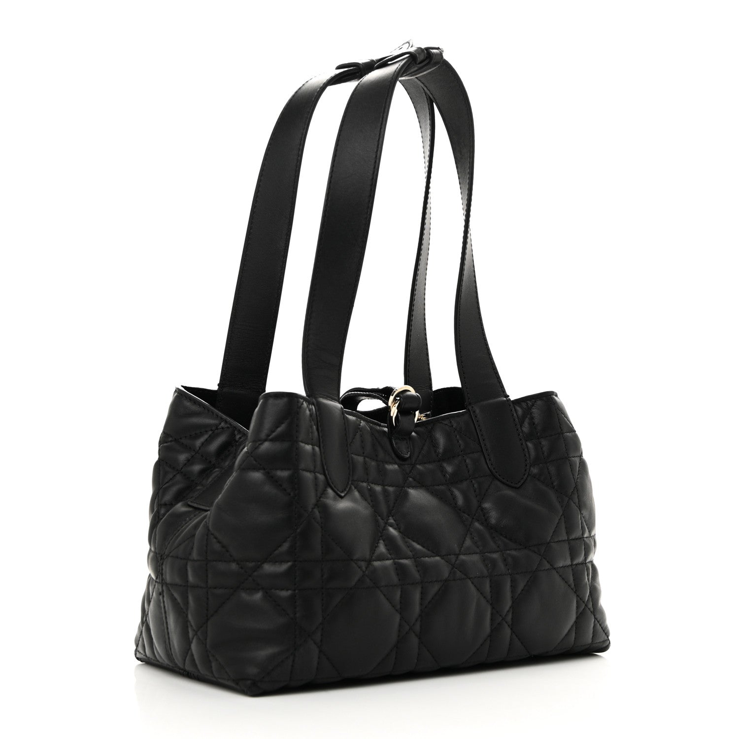 Christian Dior Calfskin Macrocannage Small Toujours Black 4 of 10