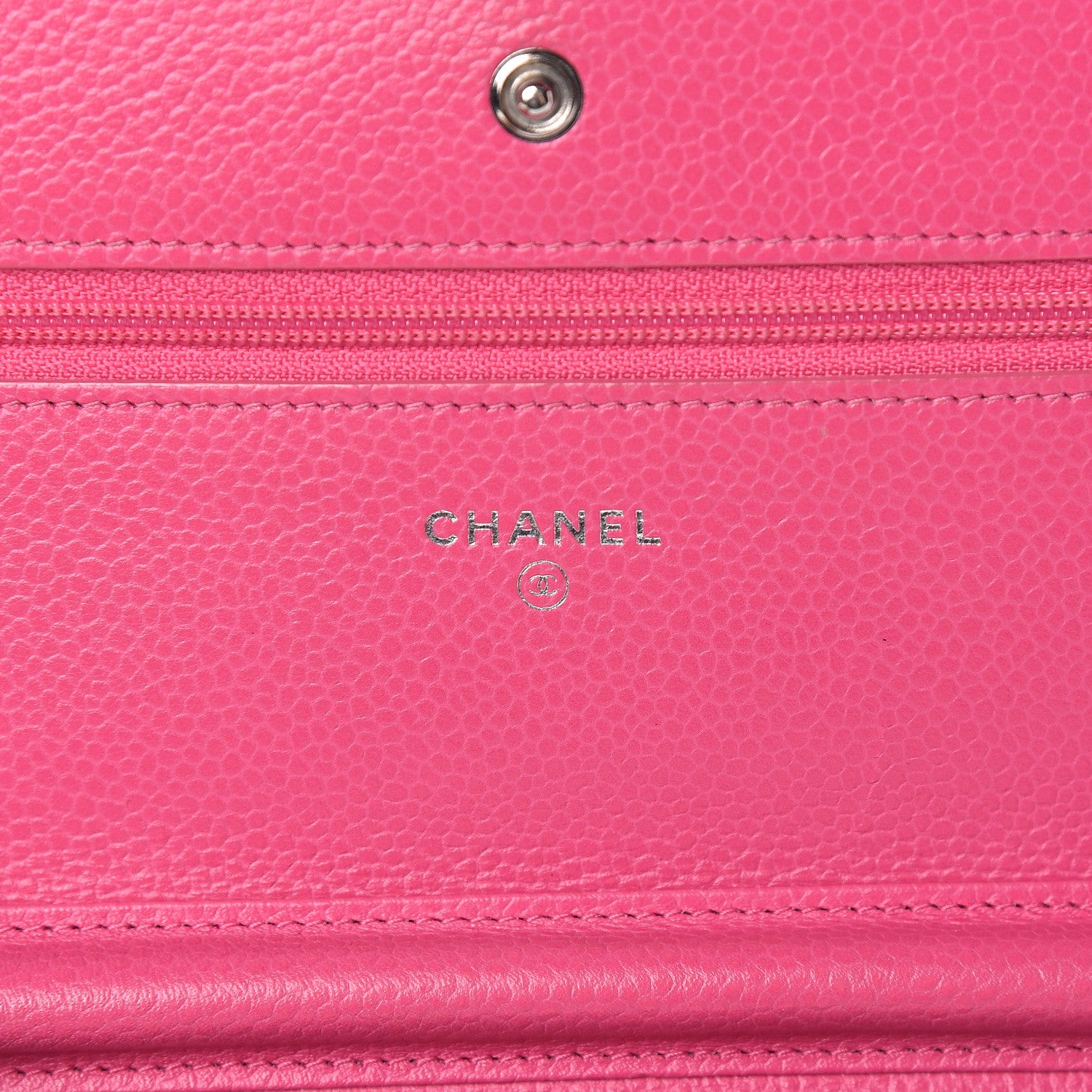 Chanel Caviar Quilted Wallet on Chain WOC Pink 6 of 18