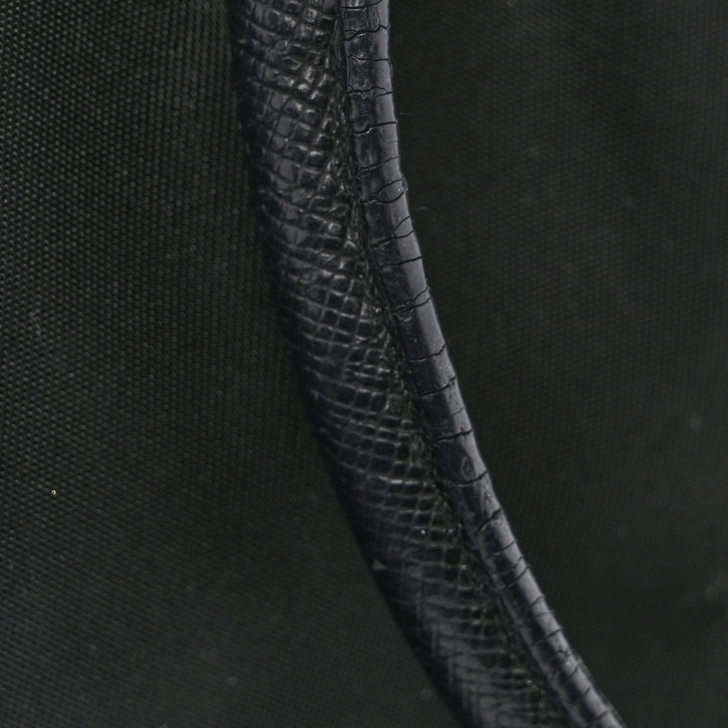 Nylon Saffiano Small Top Handle Bag Black