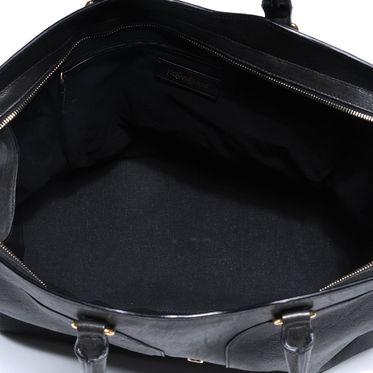 Saint Laurent Leather Large Cabas Chyc Black 5 of 8
