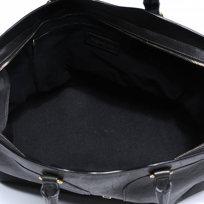 Saint Laurent Leather Large Cabas Chyc Black 5 of 8