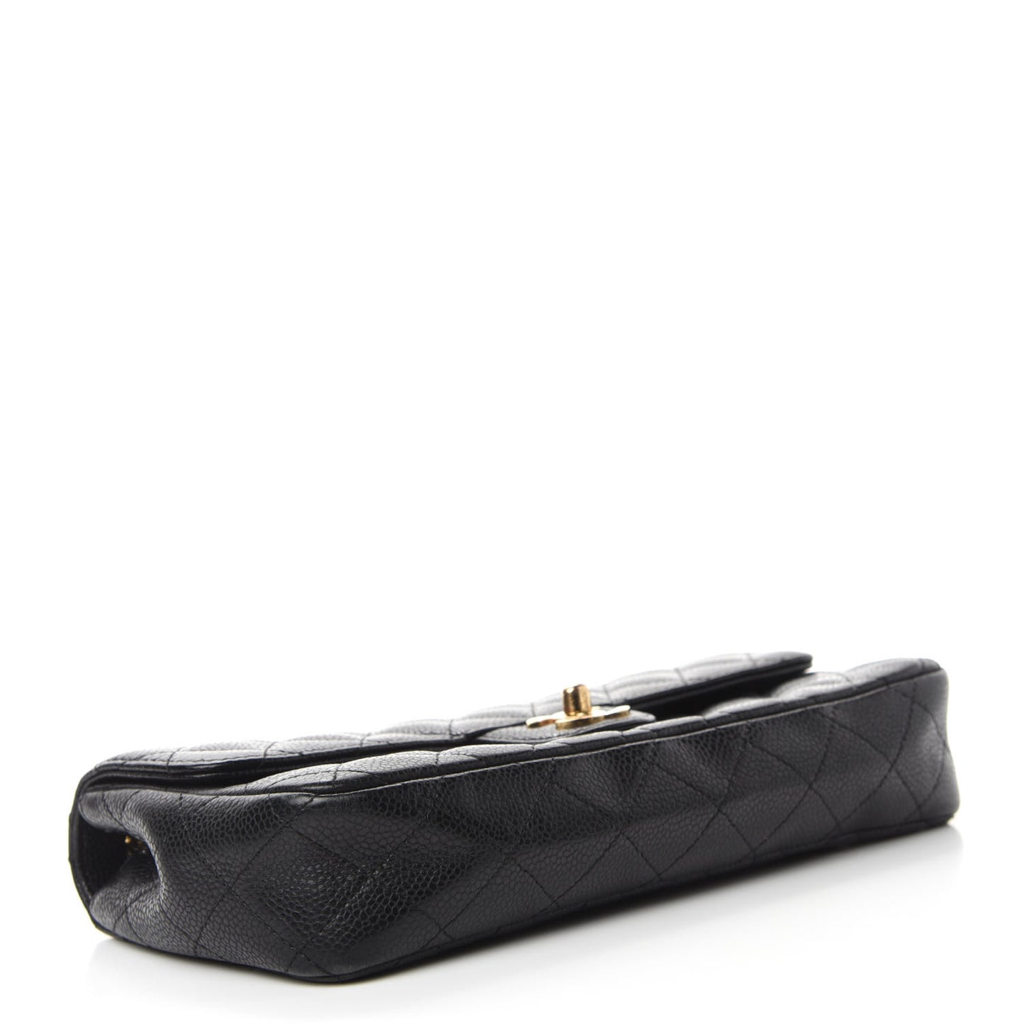 Caviar Quilted East West Flap Black