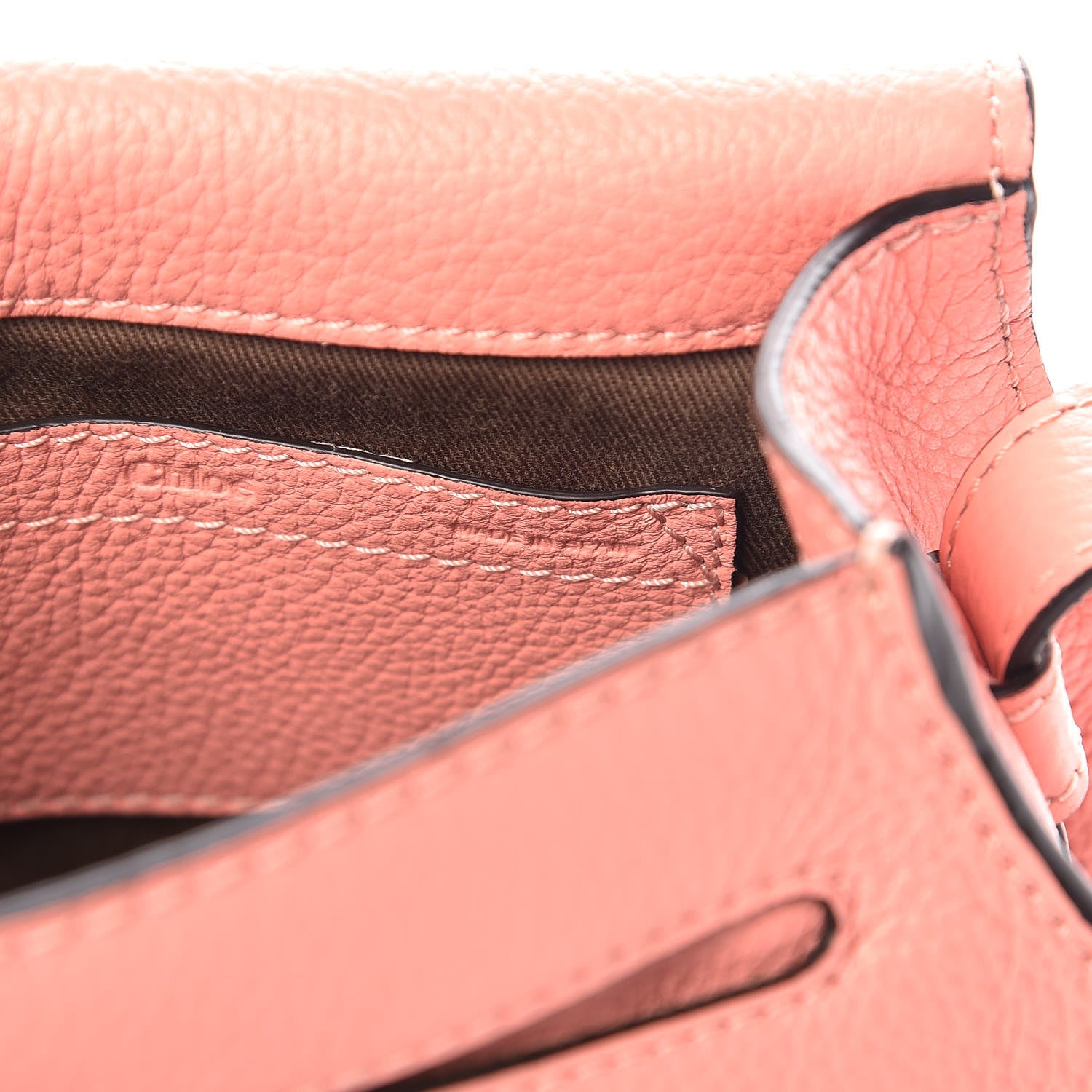 Chloe Calfskin Mini Marcie Round Crossbody Bag Ideal Blush 7 of 8