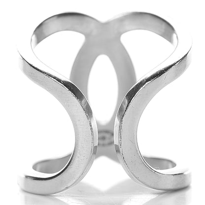 Chanel Metal CC Ring 6.75 Silver 4 of 6