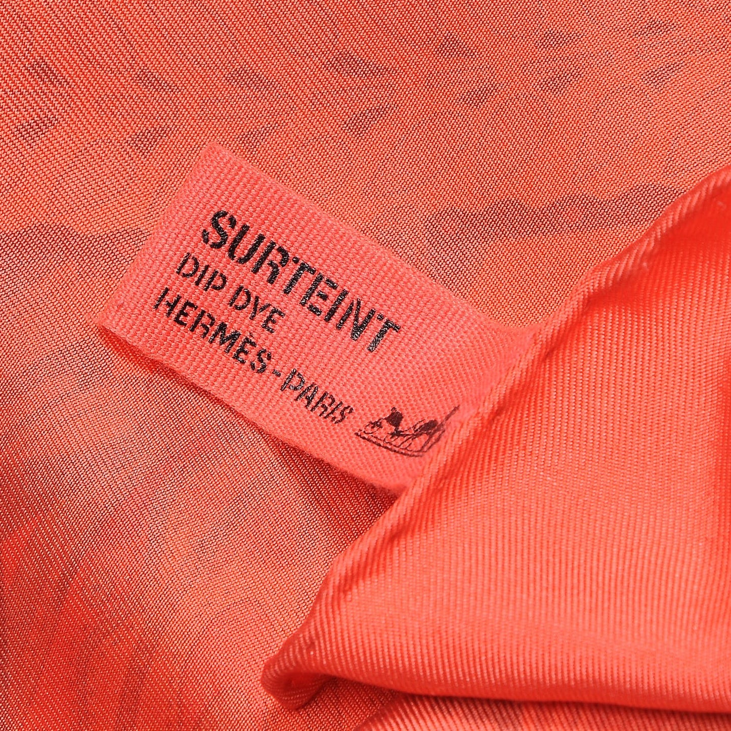Silk Dip Dye La Danse Du Cheval Marwari Scarf 90 Grenadine Corail Rouge