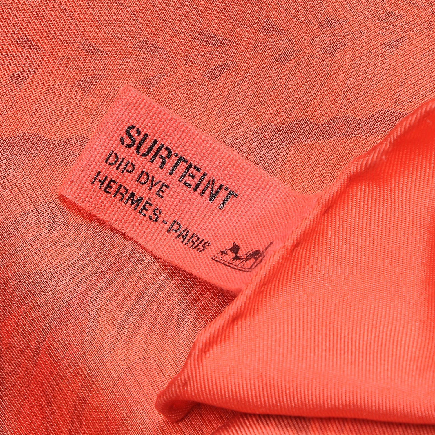 Hermes Silk Dip Dye La Danse Du Cheval Marwari Scarf 90 Grenadine Corail Rouge 4 of 5