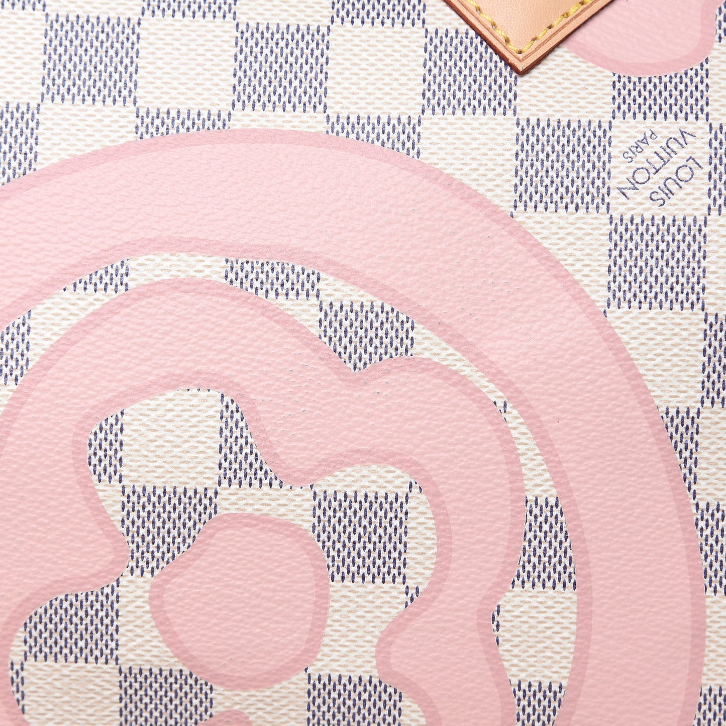 Damier Azur Tahitienne Speedy Bandouliere 30 Rose Ballerine