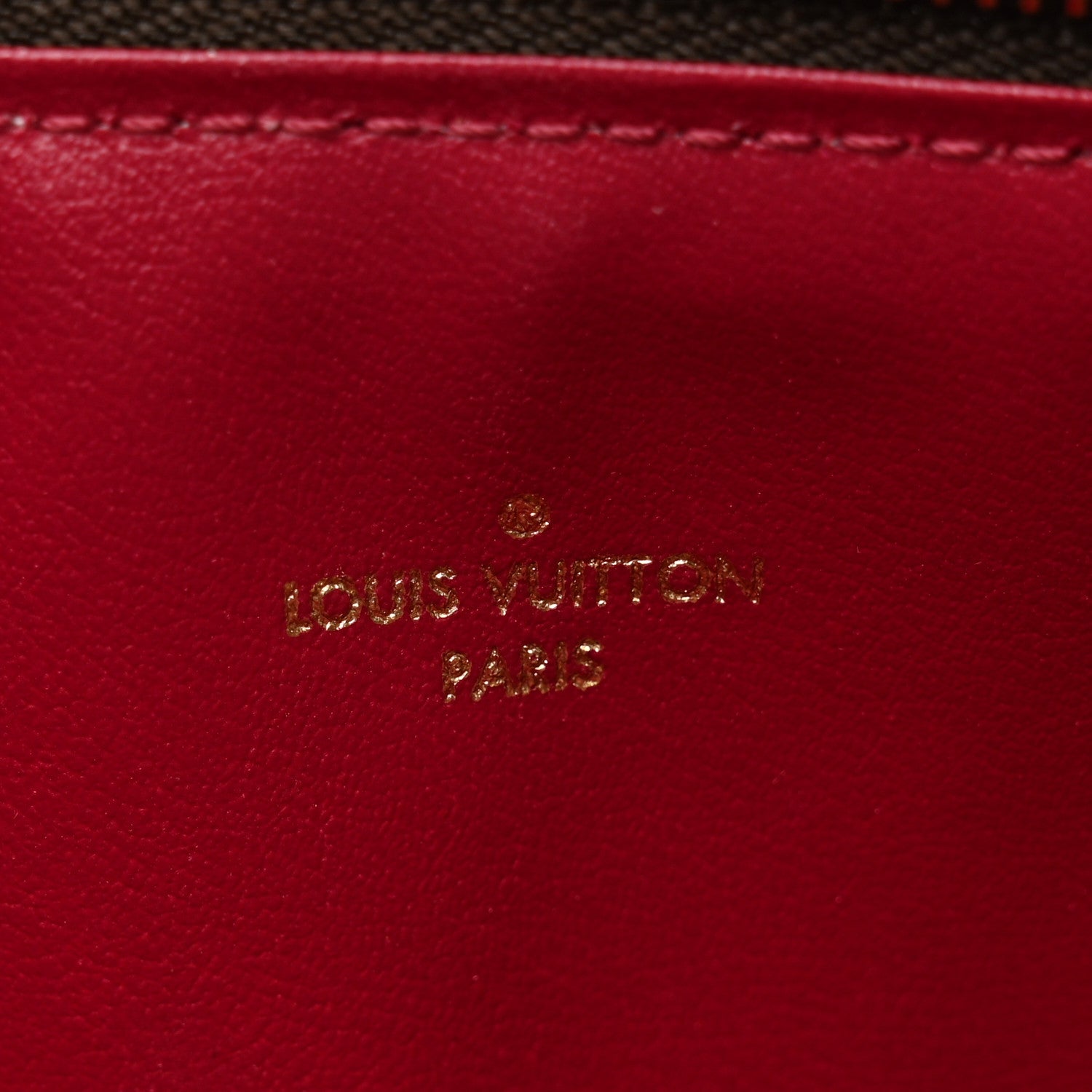 Louis Vuitton Monogram Felicie Chain Wallet Zippered Insert Fuchsia 6 of 7
