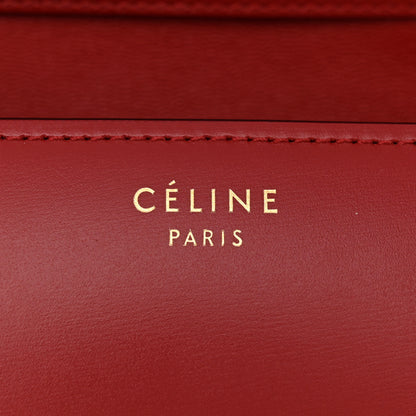 Celine Smooth Calfskin Small Classic Box Flap Bag Red 6 of 12