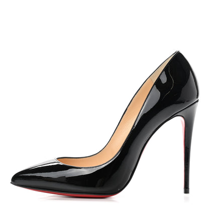 Christian Louboutin Patent Pigalle Follies 100 Pumps 37 Black 1 of 9