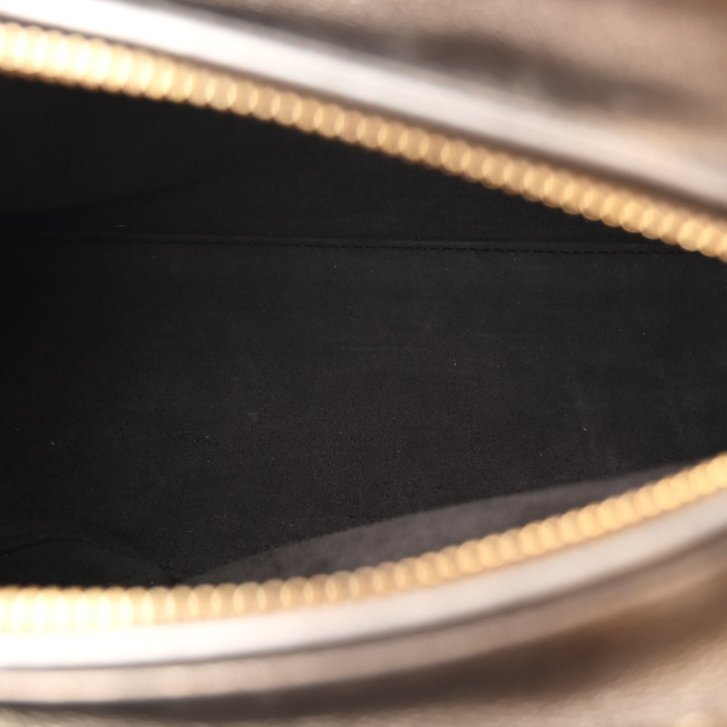 Metallic Lambskin Cannage Medium Lady Dior Bronze