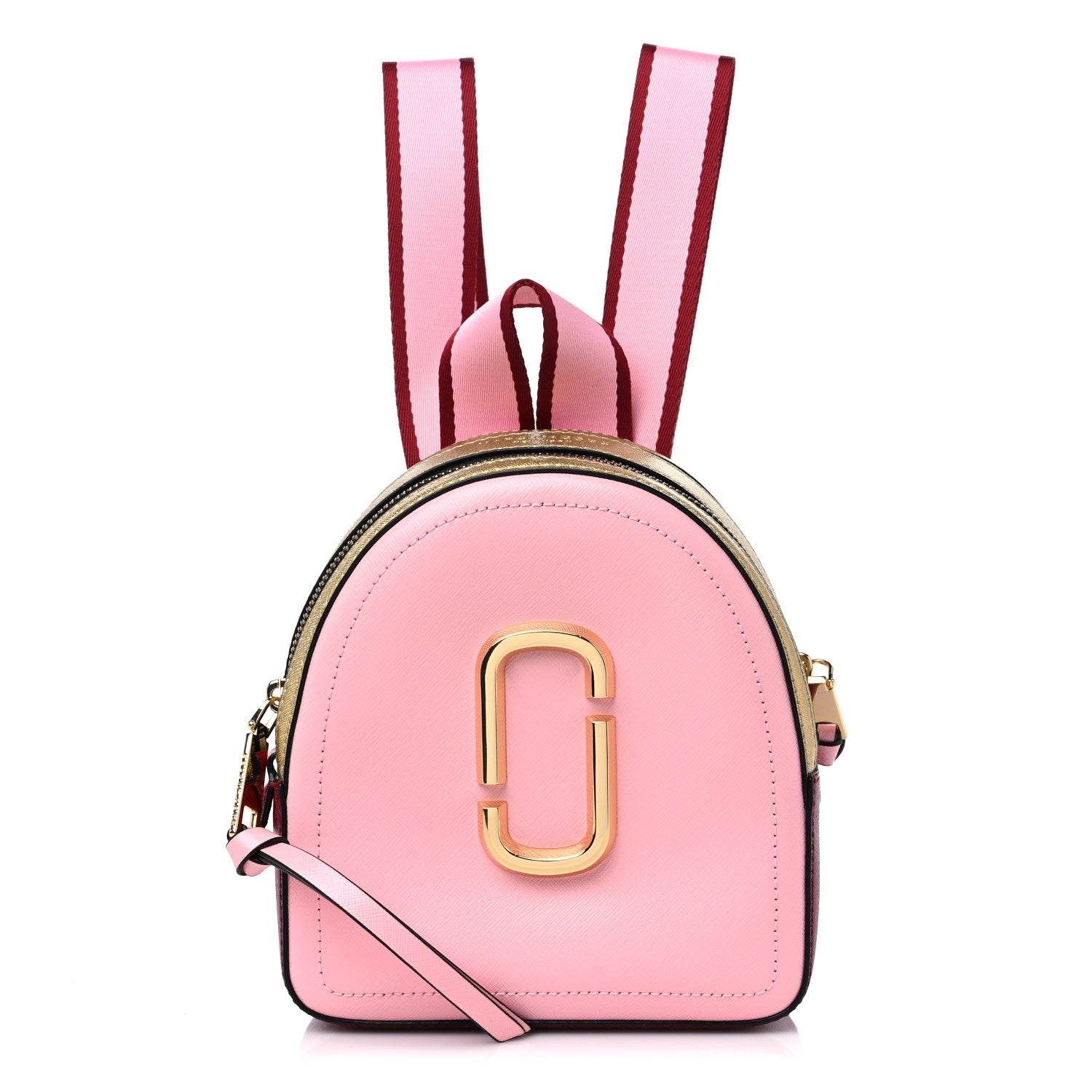 Marc Jacobs Saffiano Mini Snapshot Backpack Pink Multicolor 1 of 11