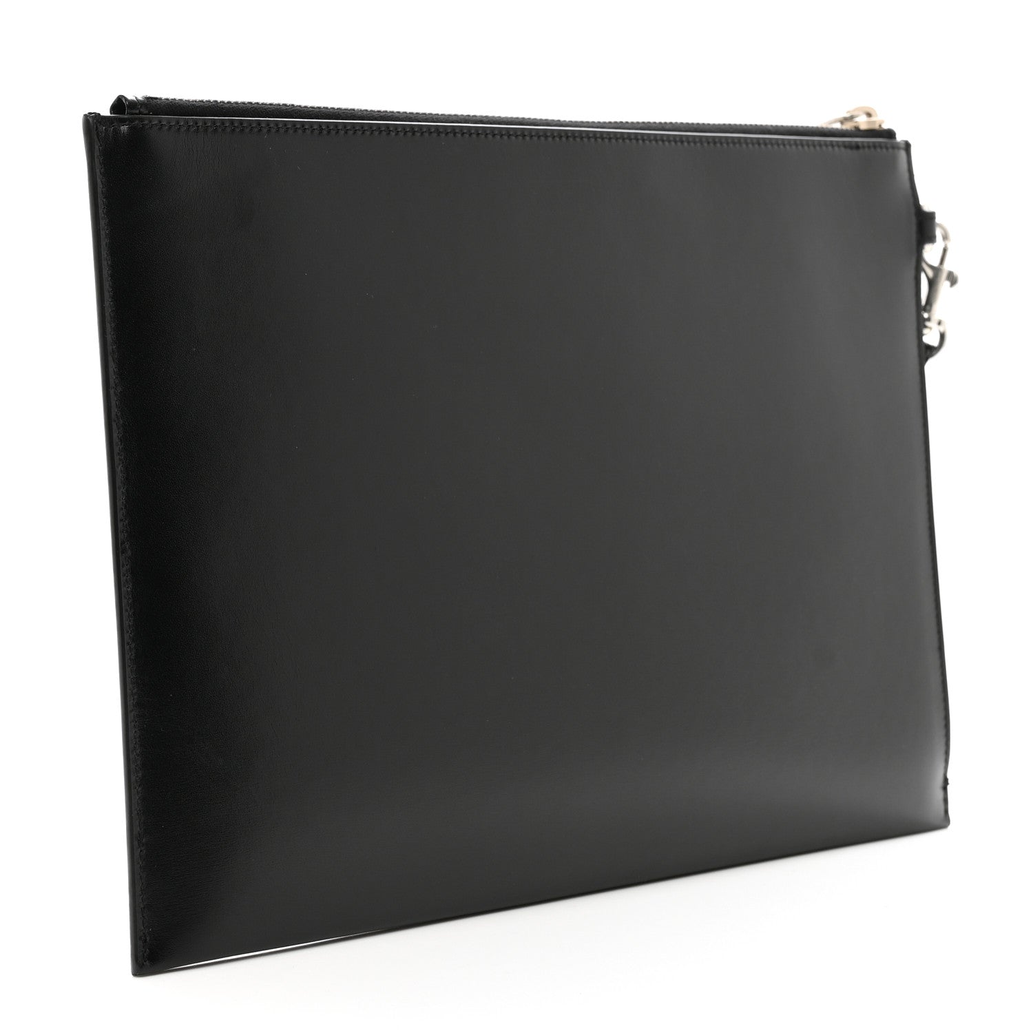 Saint Laurent Calfskin Cassandre Tablet Pouch Black Black 3 of 8