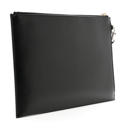 Saint Laurent Calfskin Cassandre Tablet Pouch Black Black 3 of 8