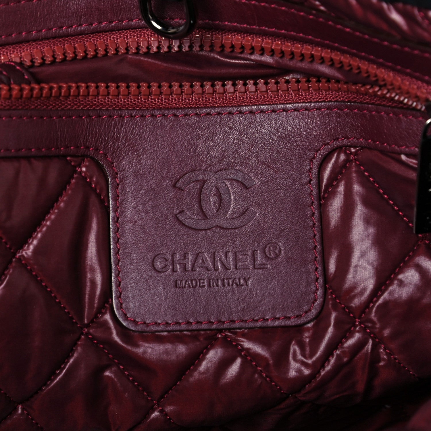 Chanel Nylon Quilted Medium Coco Cocoon Reversible Tote Black 5 of 10