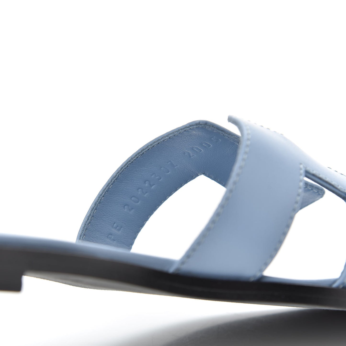 Calfskin Oran Sandals 35.5 Bleu Bleuet