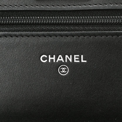 Chanel Chevron Reissue Wallet On Chain WOC So Black 6 of 12