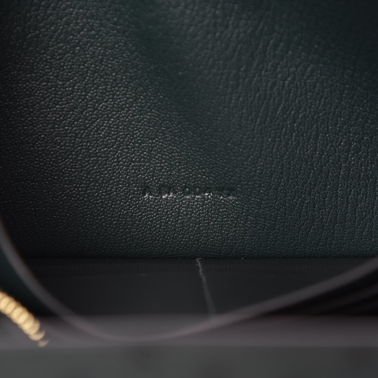 Ostrich Kelly Longue Wallet Vert Titien