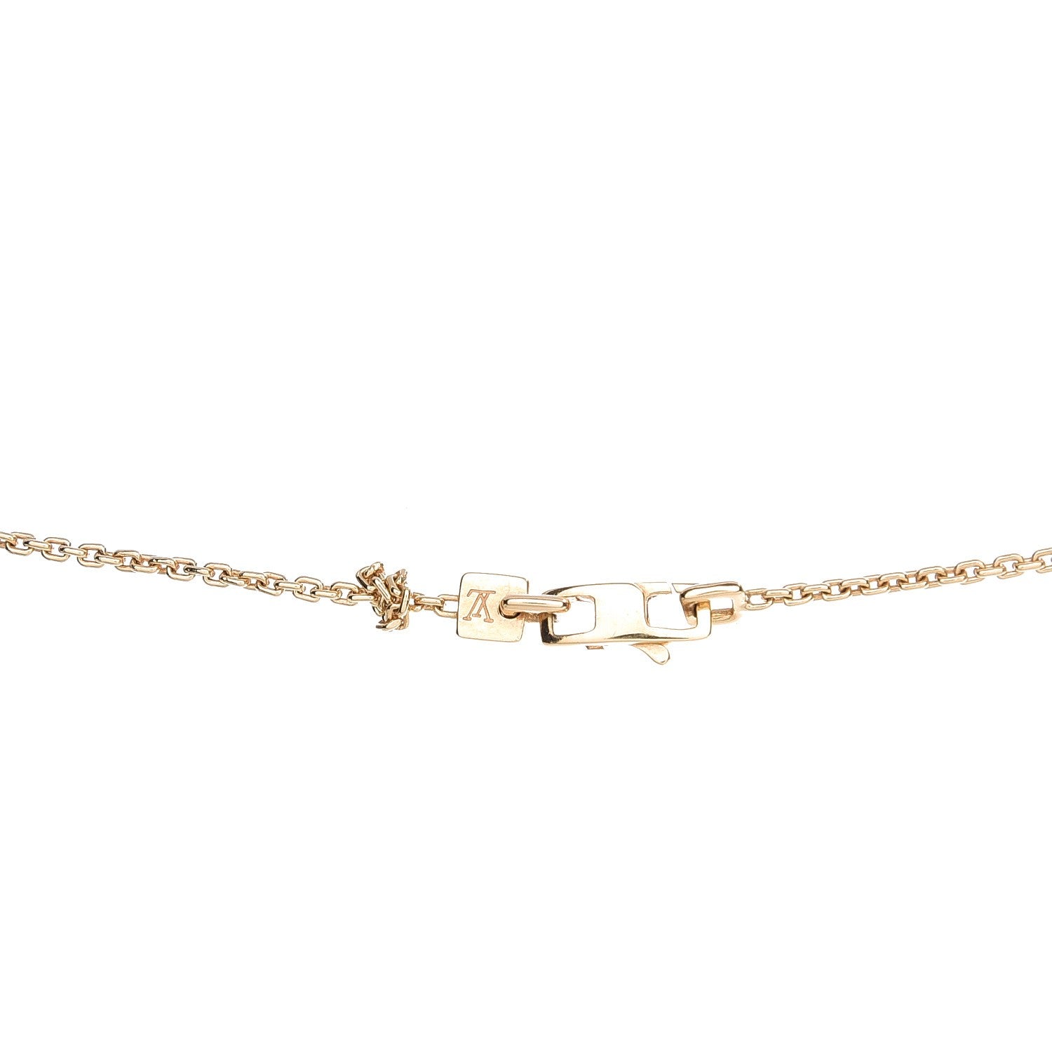 Louis Vuitton 18K Diamond Signature Necklace 3 of 6
