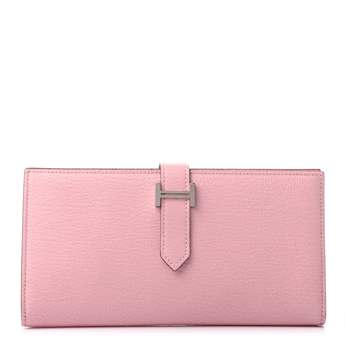 Chevre Mysore Bearn Gusset Wallet Rose Sakura