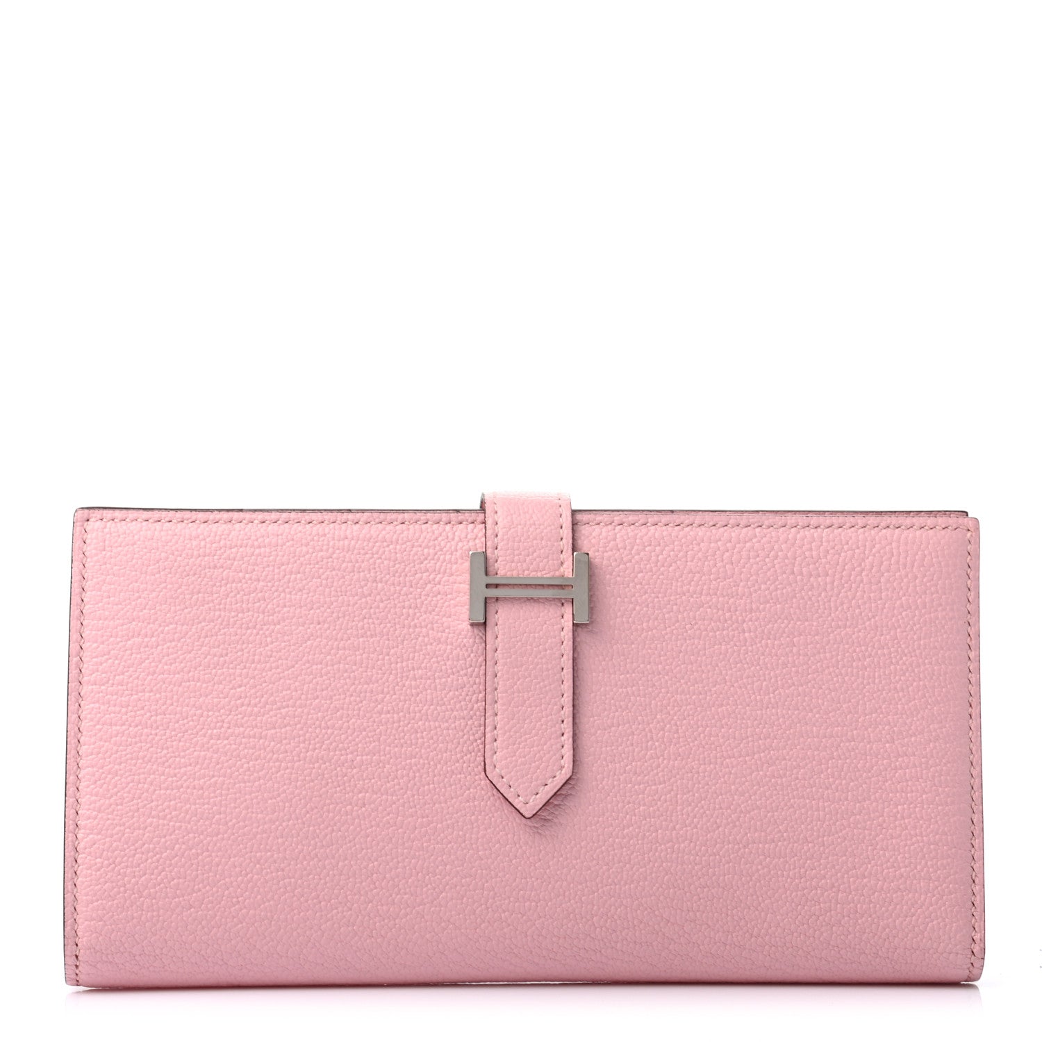 Hermes Chevre Mysore Bearn Gusset Wallet Rose Sakura 1 of 7
