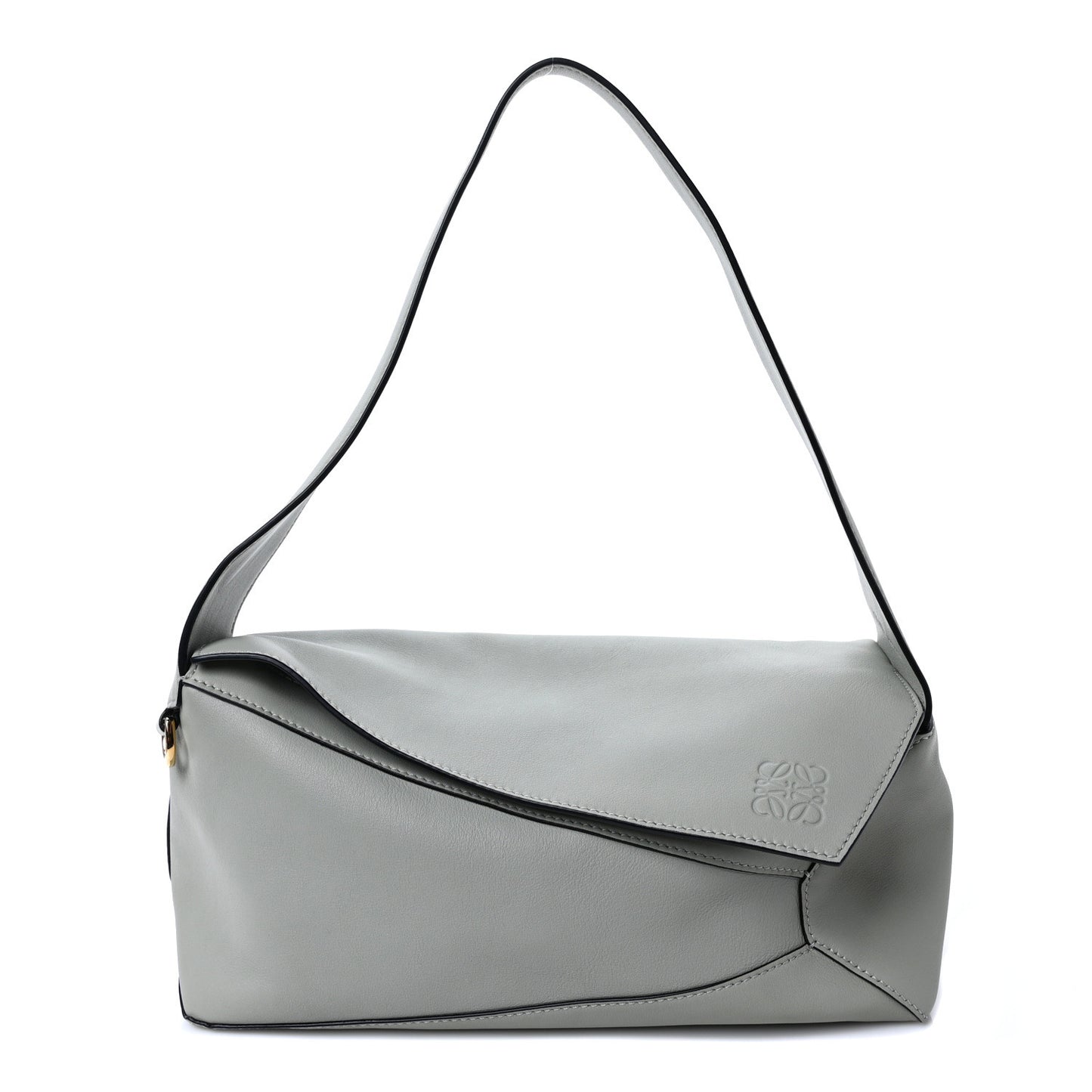 Calfskin Puzzle Hobo Light Celadon
