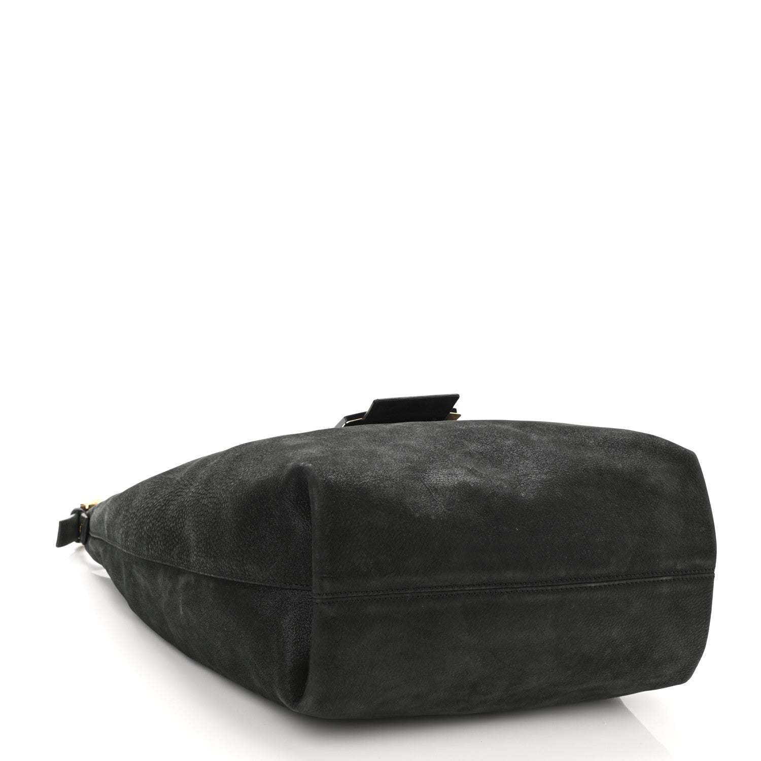 Fendi Vitello Savana Forever Hobo Black Tartaruga Natural 4 of 9