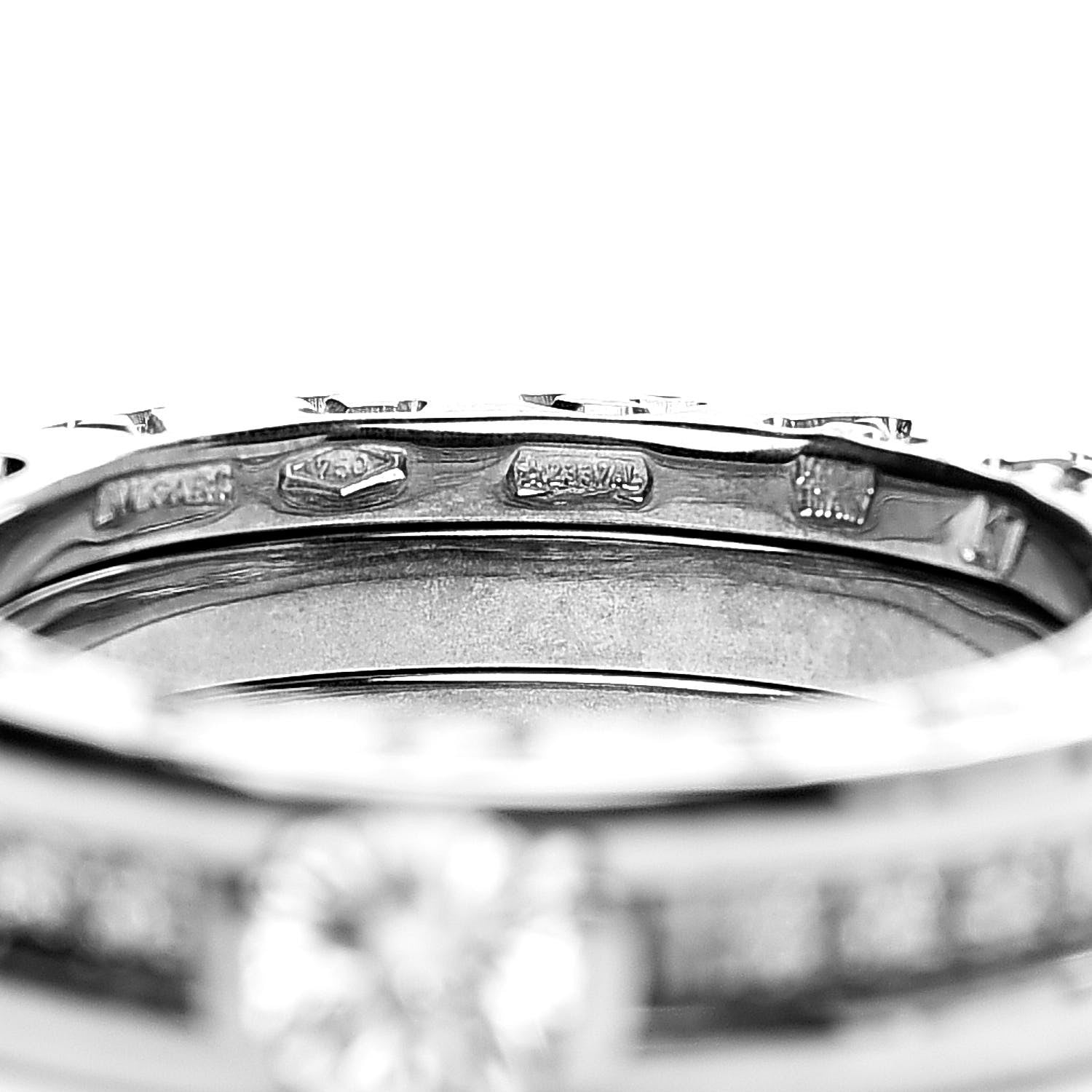 Bulgari 18K White Gold Diamond .31ct B.Zero1 Engagement Ring 47 4 6 of 7