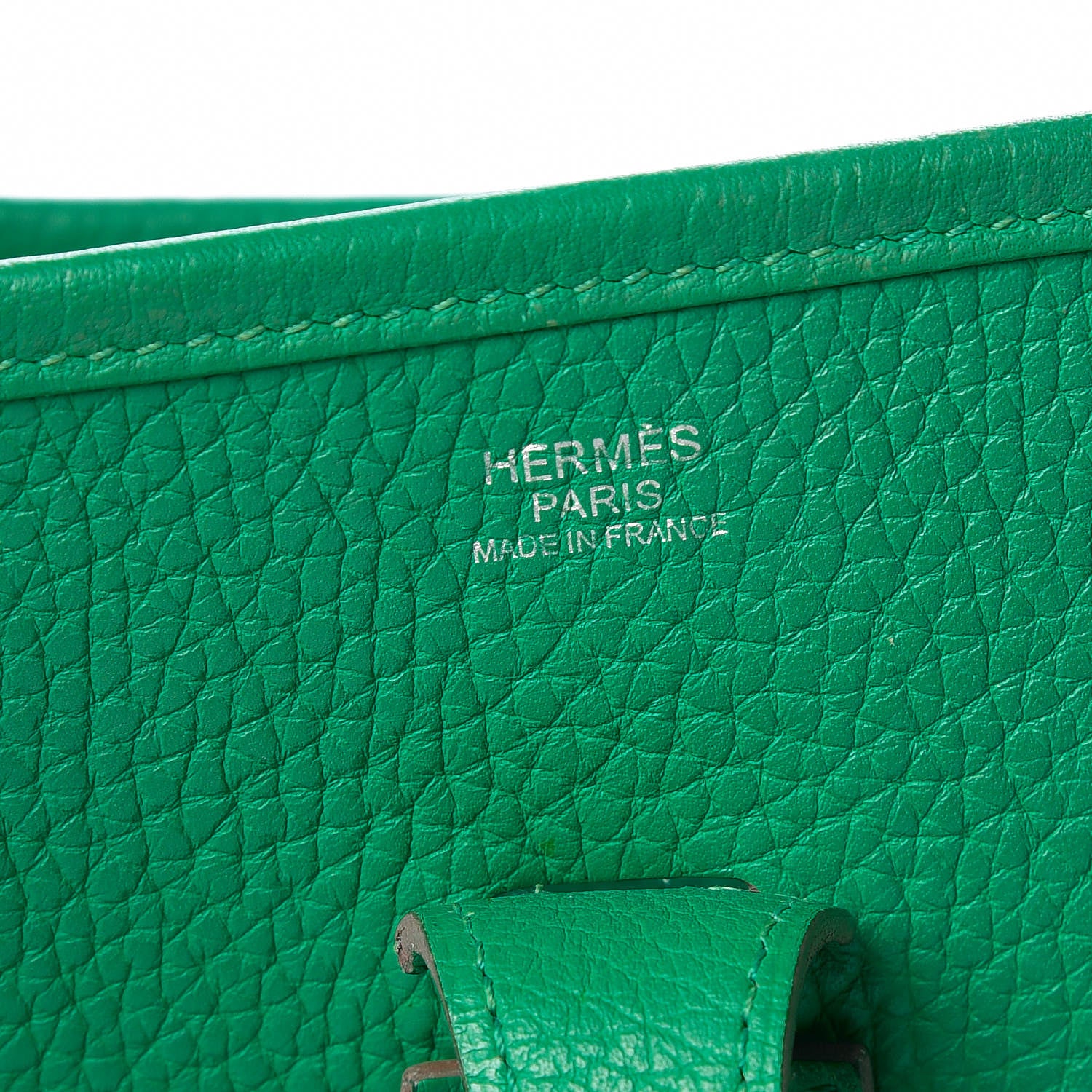 Hermes Taurillon Clemence Evelyne III PM Vert Menthe 6 of 28
