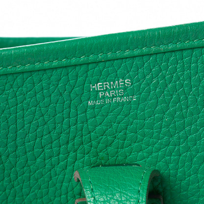 Hermes Taurillon Clemence Evelyne III PM Vert Menthe 6 of 28