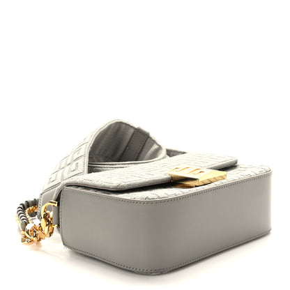 Givenchy Canvas Embroidered Small 4G Woven Chain Crossbody Stone Gray 3 of 7