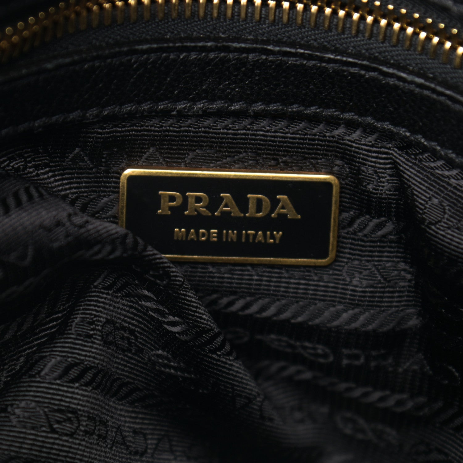 Prada Nappa Gaufre Messenger Tote Black 6 of 18